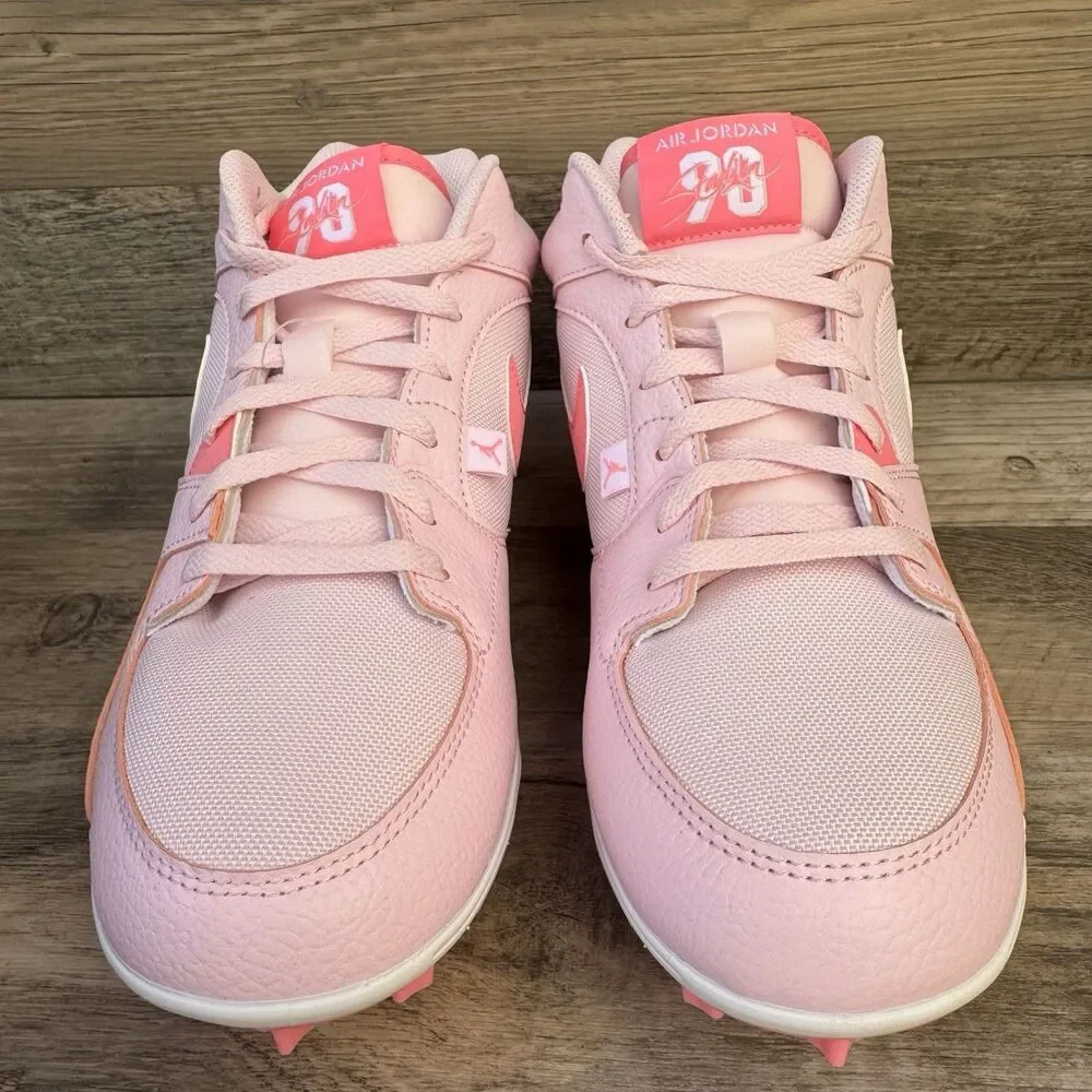 Jordan Stadium 90 Low TD Cleats Pink White Size 10.5